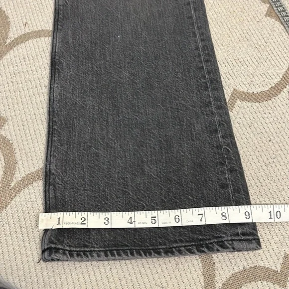 American Eagle Outfitters 90’s bootcut distressed black jeans, 8 short - Picture 8 of 13